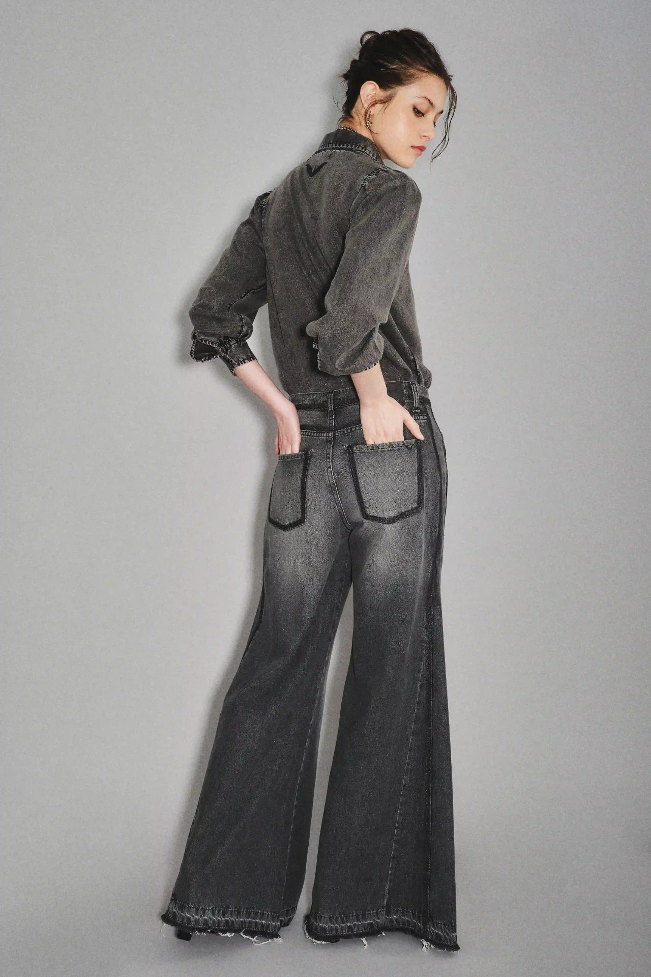 JEAN OXFORD PATCH REED BLACK