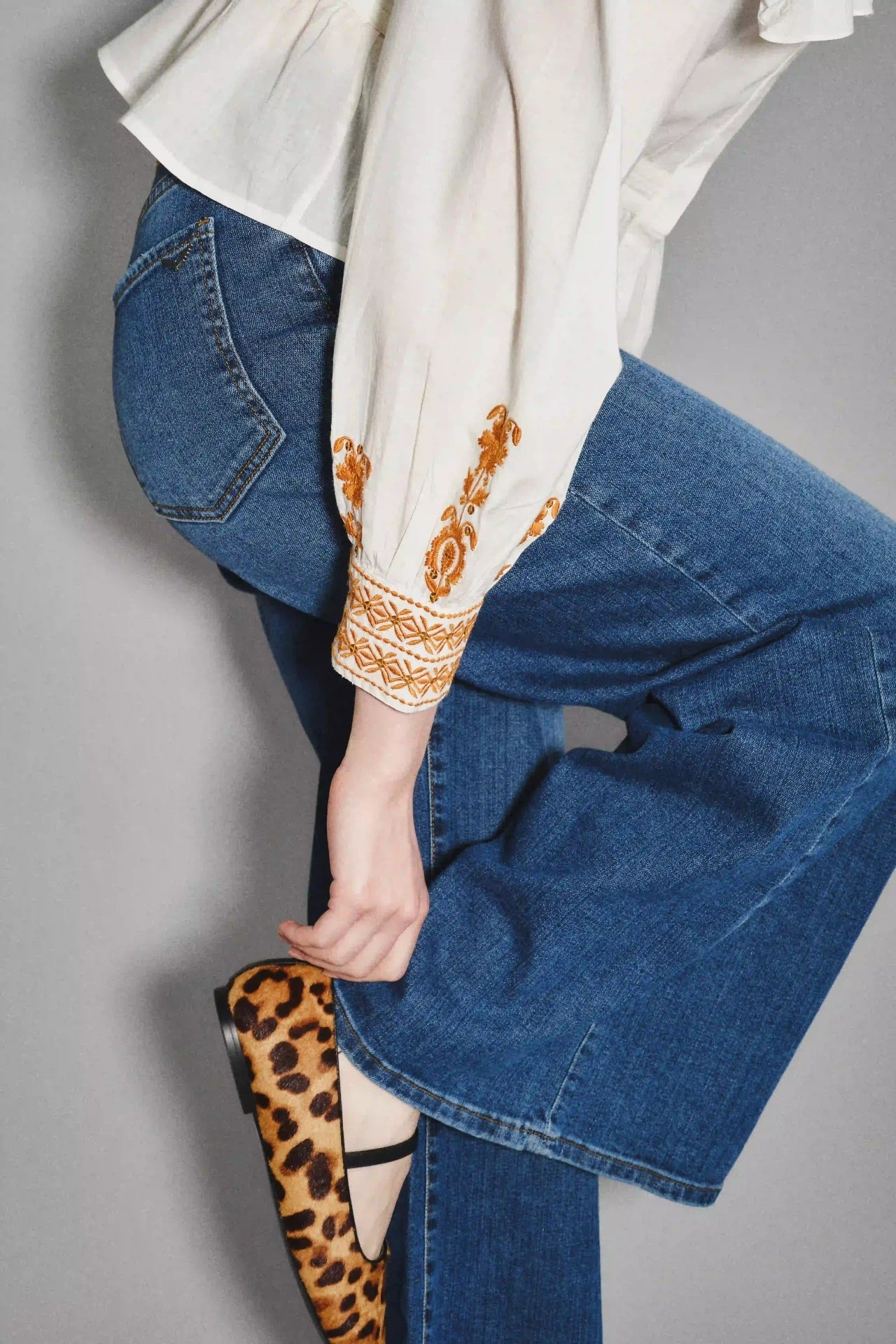 JEAN OXFORD MID BLUE