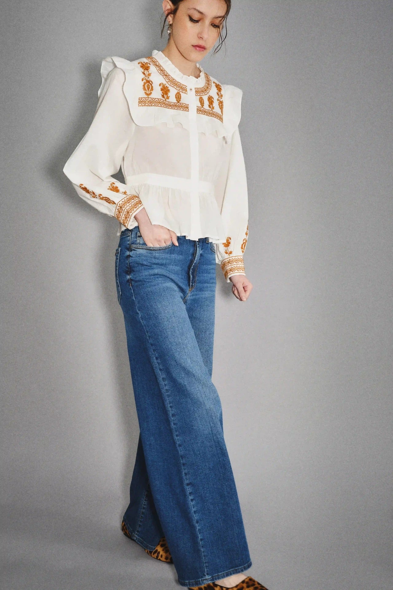 JEAN OXFORD MID BLUE